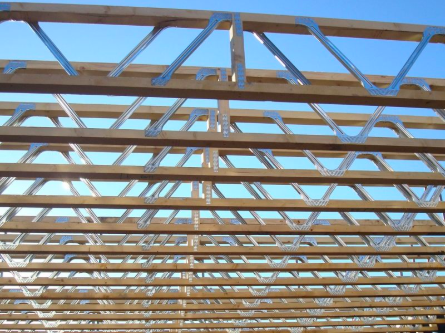 close-up image of the open web design of a Posi-Joist