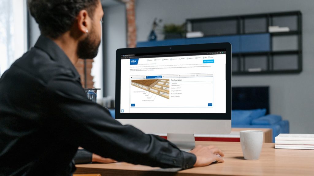 MiTek Posi Joist Calculator on a computer screen